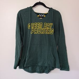 Green Bay Packer Hooded Tee sz L